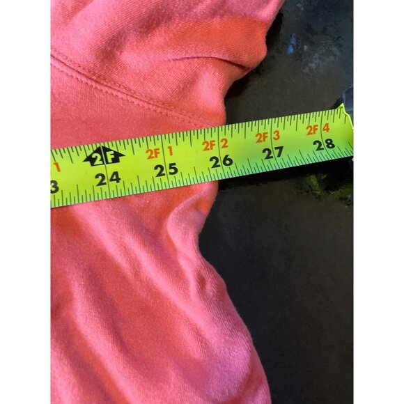 Bechamel Pink Embroidered Tropical Button Short Sleeved Knit Cardigan Top Sz XL - Picture 7 of 9